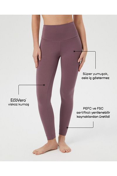 Ayma Active Lilac High Waist Basic EcoVero™ Viscous Tights
