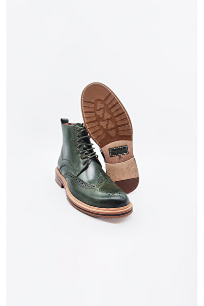 UniqCrafter ERKEK DERİ BAĞCIKLI FERMUARLI BOT