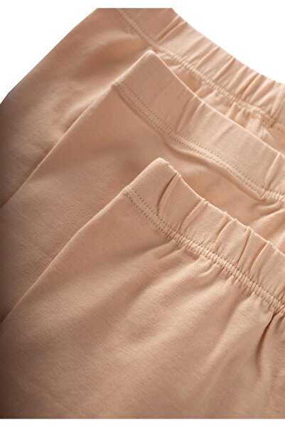 Cigit Triple Girl Boxer Set 2-9 Years Light Salmon