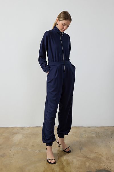 Birgül Bektaş Ολόσωμη φόρμα με φερμουάρ Navy Blue