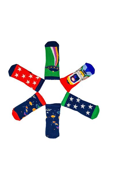 Defne Baby 6 Pairs of Cotton Baby Boy and Child Socks