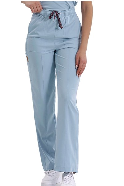 Brl Üniforma Single Bottom Medinilla / Medikago Double-Sided Stretch Fabric Women's Surgical Pants Baby Blue