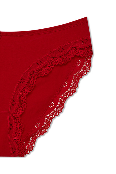 HNX Set de 3 chiloți roșii pentru femei