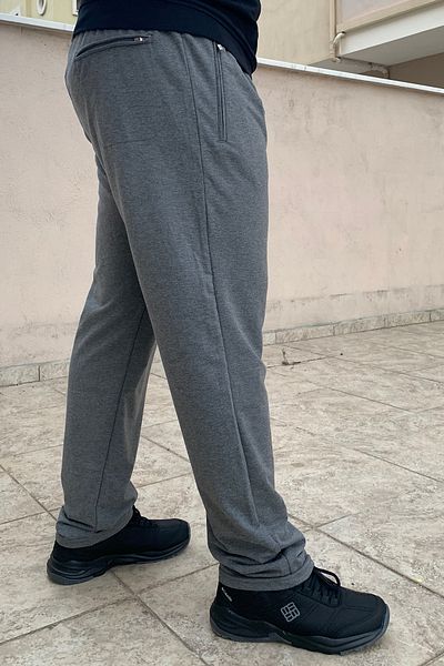 Remsa Spor Ανδρικό φούτερ 3 τσέπης Plus Size Anthracite