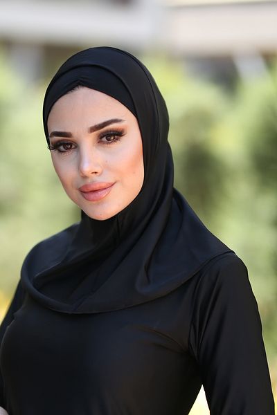 Remsa Mayo Swimming Scarf Pool Sea Scarf Black