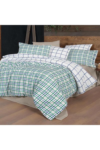 Sarev Set cuvertură de pilota pentru costum de baie albastru - 100% flanel de bumbac
