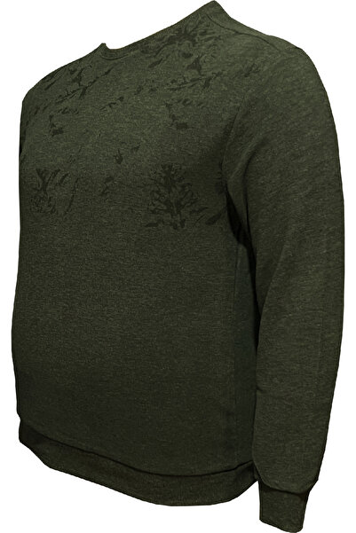 Epos Plus Size Patterned Sweatshirt