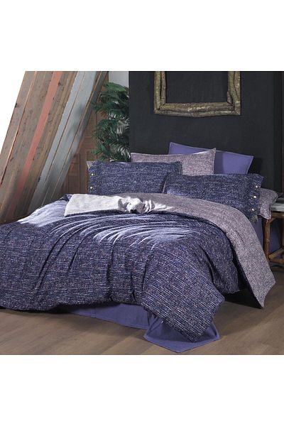 Sarev Комплект завивки Glamis King Size Lilac - 100% памучен фланел