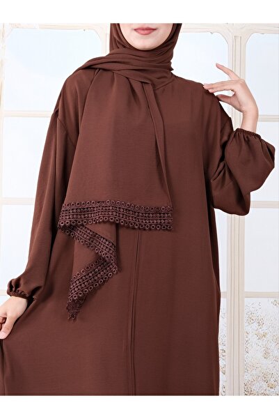 Modamorfo Imported Crepe Prayer Rug with Self-Wrap and Zippered Neck