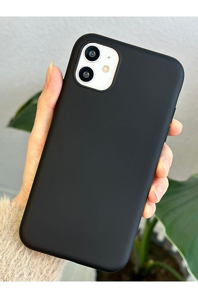 Go Aksesuar حافظة إطلاق من السيليكون السائل المخملية المقاومة للبقع المتوافقة مع هاتف Iphone 11