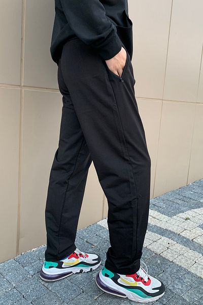 Remsa Spor Ανδρικό φούτερ 3 τσέπης Plus Size Μαύρο