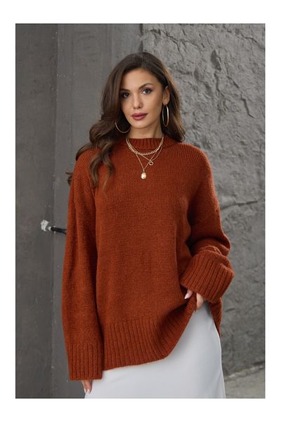Elif Özbey Butik Pulover supradimensionat Tile Crew Neck