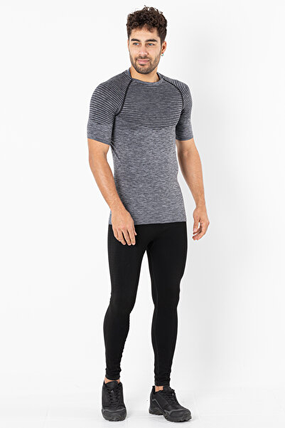 MioFit Ανδρικό αθλητικό μπλουζάκι Active Melange με κοντό μανίκι χωρίς ραφές