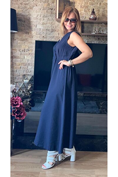 Cardella Бавовняна сукня з тонкої тканини - круазаний комір і ґудзики