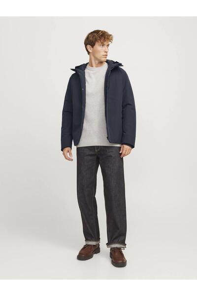 Jack & Jones Jack&Jones Minimalist Hooded Oversized D Men's Coat - Casual Use