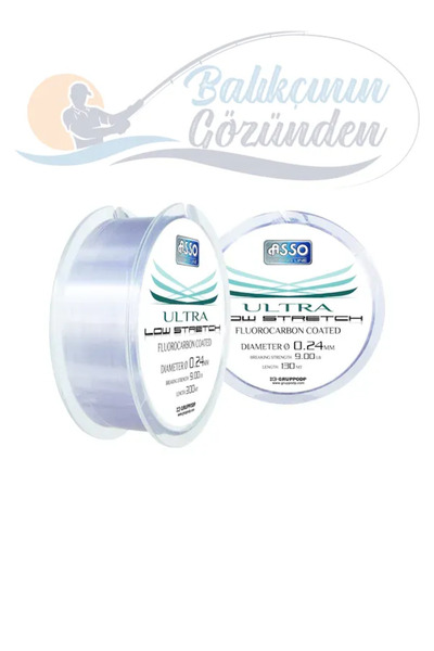 ASSO Ultra Low Stretch Fc Coated Misina 300mt 0.35 Mm