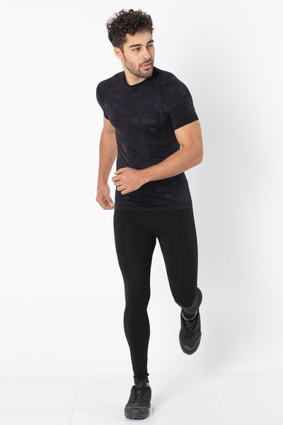 MioFit Men's Lightweight Running Short Sleeve Seamless Sports T-Shirt