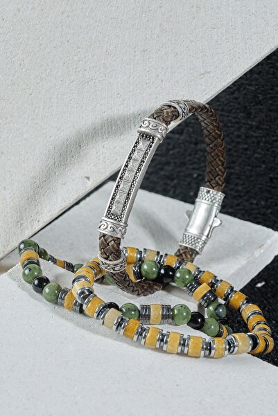 Ssilhoutte Doğaltaş الزركون المطلي بالنحاس مع العقيق واليشم والعقيق والهيماتي...