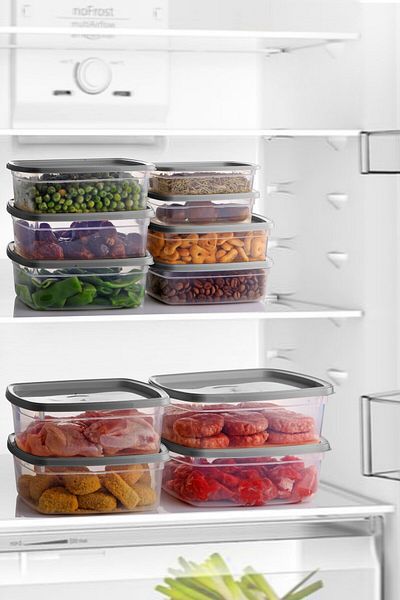 Nandy Home Set of 12 Easybox Multi-Purpose Storage Containers for Microwave and Freezer
