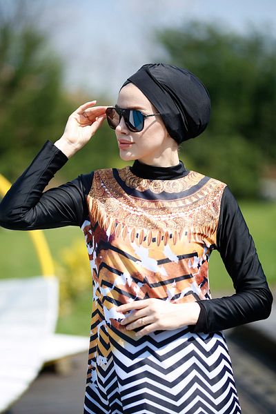 Remsa Mayo Design Full Covered Hijab Swimsuit Antique