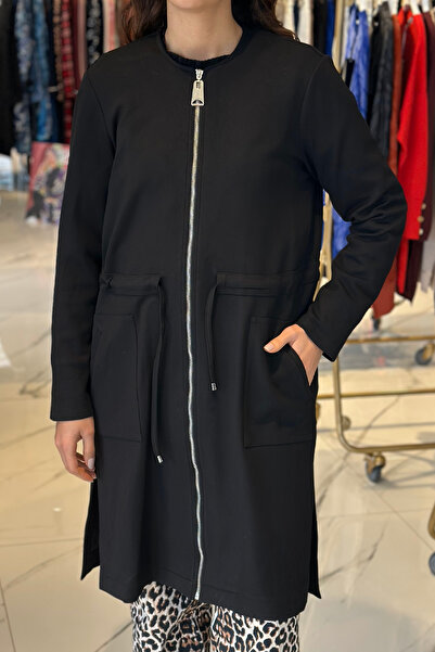 Nuss Μαύρο μπουφάν με φερμουάρ 6012