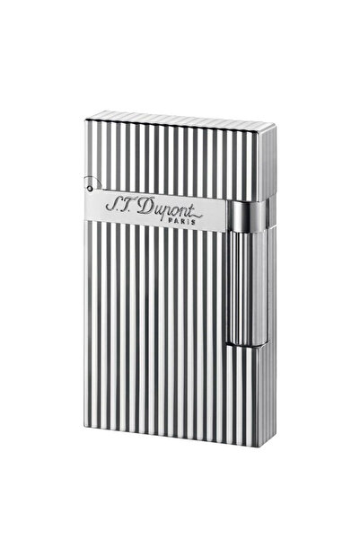 S.T. Dupont Ligne 2 Briquet Lignes Verticales Argent Çakmak 16817