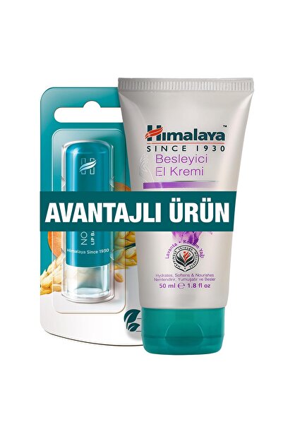 Himalaya Since 1930 Besleyici El Kremi 50 ml ve Besleyici Dudak Bakım Kremi 4...