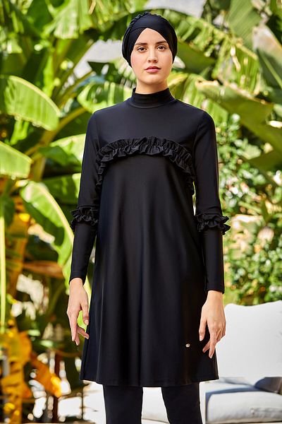 Remsa Mayo Μαγιό Lycra Hijab 4333 Μαύρο