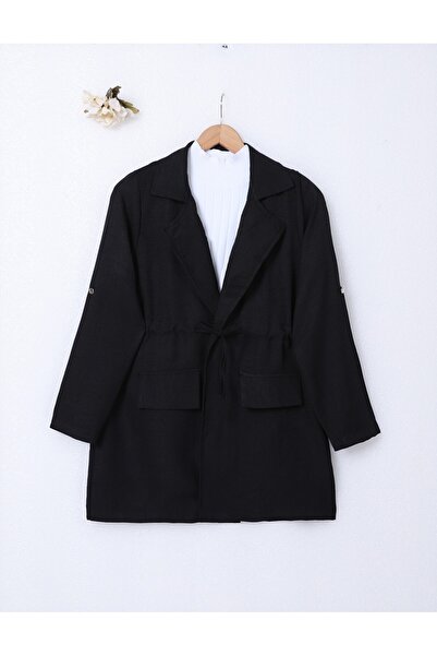 Modamorfo Covered tunnel bridge jacketed linen set -black