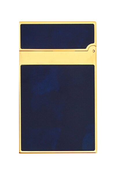 S.T. Dupont Ligne 2 Doğal Mavi Lake - Sarı Altın Kaplama Çakmak 16134