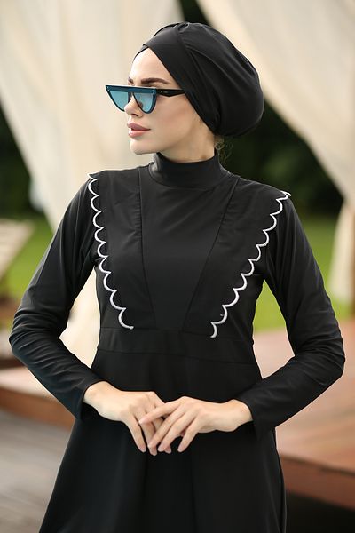 Remsa Mayo Σχεδιασμός Lycra πλήρως καλυμμένο μαγιό Hijab Melek R034