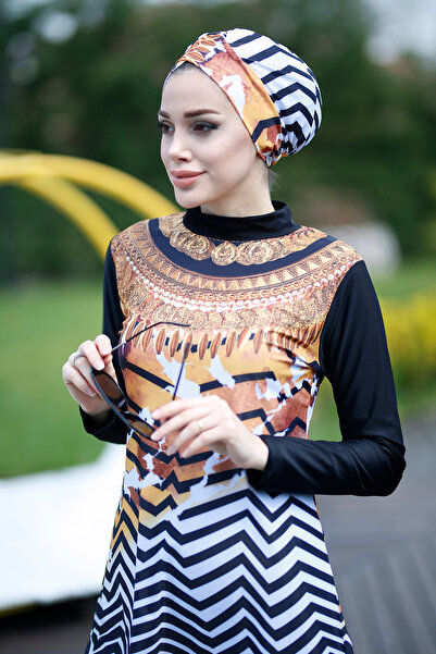 Remsa Mayo Design Full Covered Hijab Swimsuit Antique