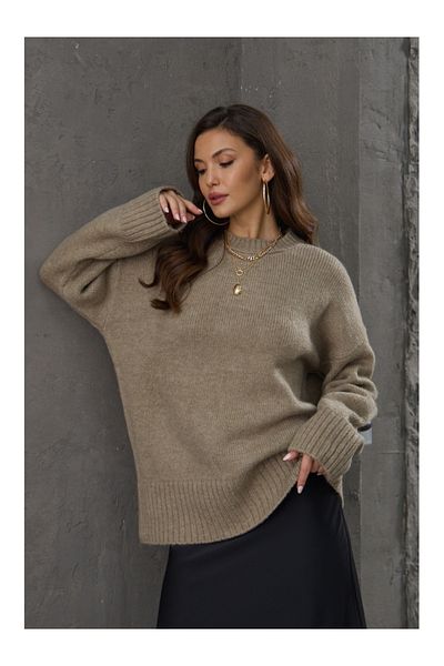 Elif Özbey Butik Пуловер с кръгло деколте от норка