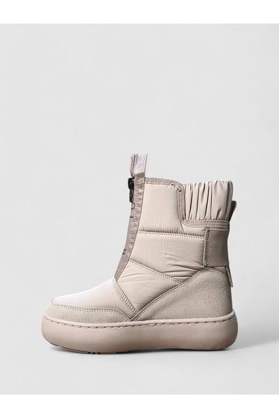 Benetton Αδιάβροχα Γούνινα Μπεζ Παιδικά Snow Boots