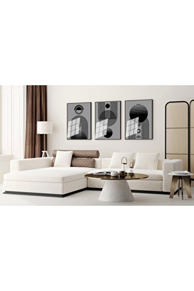 bestablo Set de pictură Boho cu cadru din 3 piese