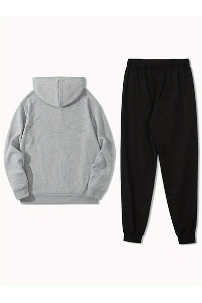 Karatopak Σετ με στάμπα Unisex Oversize με κουκούλα κάτω