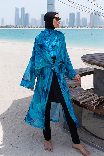 Remsa Mayo RP014 Berrin - Μαγιό Hijab, Single Caftan Kimono Pareo