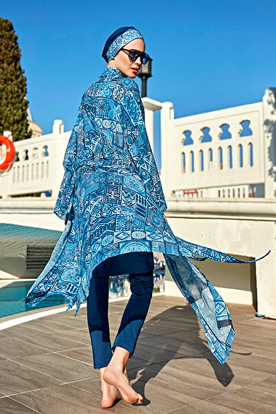 Remsa Mayo Купальник Rabia RP012 Одномісний кафтан кімоно парео Uzerine Tesettur