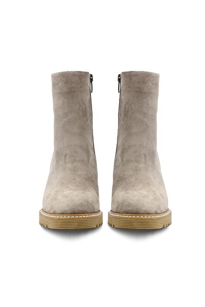 Vario Süet Dolgu Topuk Kadın Bot Vızon Suet(MİNK SUEDE)