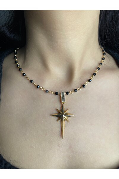 TREND قلادة نسائية بسيطة على شكل نجمة القطب