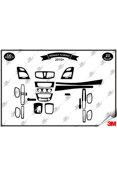 FD Damla Etiket لرينو فلوانس 2010 صندوق القفازات وحدة التحكم الصدر الماهوجني ...