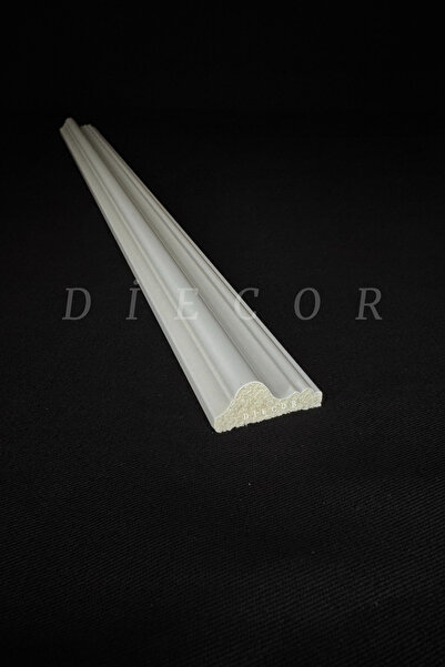 DİECOR Dekoratif Boyanabilir 1 Adet 3 cm Eğimli Polistren Duvar Çıtası
