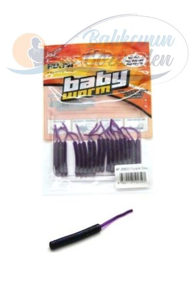 Fujin Baby Worm Fjbw03 5,2cm Floating Purple Glow Purple Glow