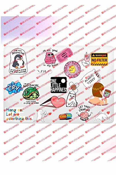 One Little Happiness Set de autocolante pentru laptop, notebook, tabletă, tem...