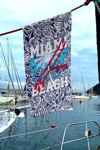 Remsa Mayo Πετσέτα θαλάσσης με σχέδια θάλασσας και πισίνας - 086