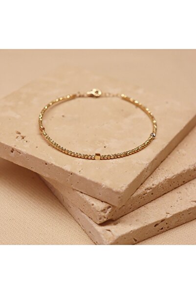 TAHAN MÜCEVHERAT 2 Mm Küp Ve Dorika Kelepçe 14 Ayar