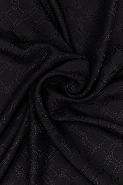 Vakko Şal de mătase jacquard - Hologramă nouă - Negru