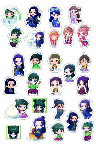 nihonwosekai Healer's Journal Apothecary Diaries Mini Set de autocolante anime