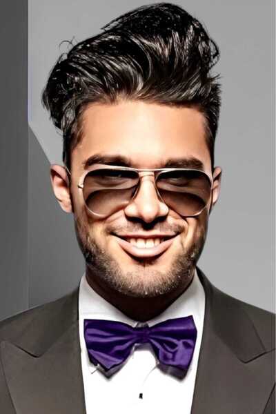 Uniquetrenders Men's Solid Color Satin Bow Tie