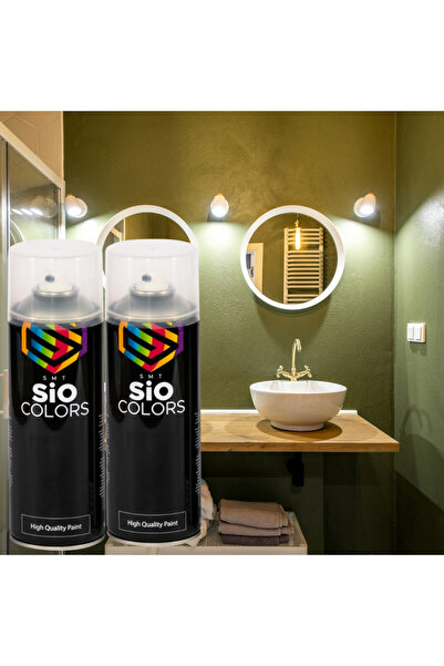 sıocolors SIVIYA DAYANIKLI LAVABO-BANYO-FAYANS YEŞİL&BEYAZ TASARIM SPREY BOYA...